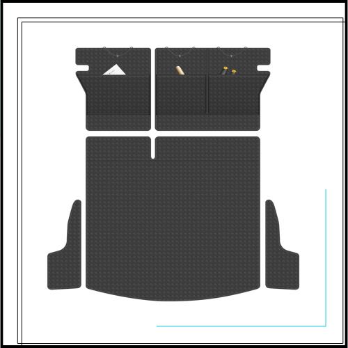YORKNEIC トヨタ カローラツーリング ラゲッジマット 210系 2019年〜 上段用 トランクマット 車種専用 背もたれカバー付き シートバック