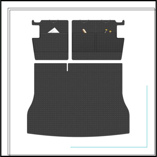 YORKNEIC トヨタ ハリアー 80系 ラゲッジマット 2020年〜現行 トランクマット 車種専用 背もたれカバー付き シートバックカバー バックマ