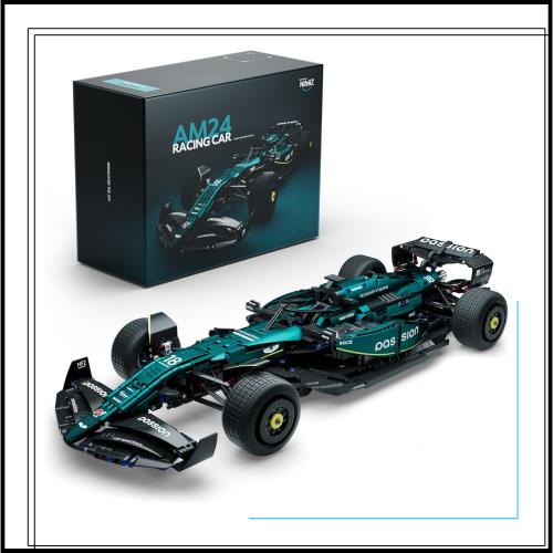 Nifeliz AM24 F1 ブロックおもちゃ、1:8スケール大人向けコレクタブルモデルオモチャ 玩具、 誕生日プレゼント家庭やオフィスの装飾に適