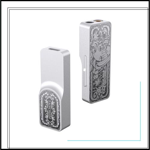 TANCHJIM LUNA ポータブルUSB HIFIヘッドホンアンプ | デュアルCS43198 DAC | 32Bit/768kHz ＆ DSD256対応 | 4.4mm＆3.5mm出力 | スマホ/P