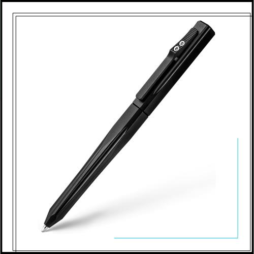 TIMULTI チタン ボールペン おしゃれ 多機能メタリックペン 高級 ギフト 書きやすい (チタン ブラック/格納式)