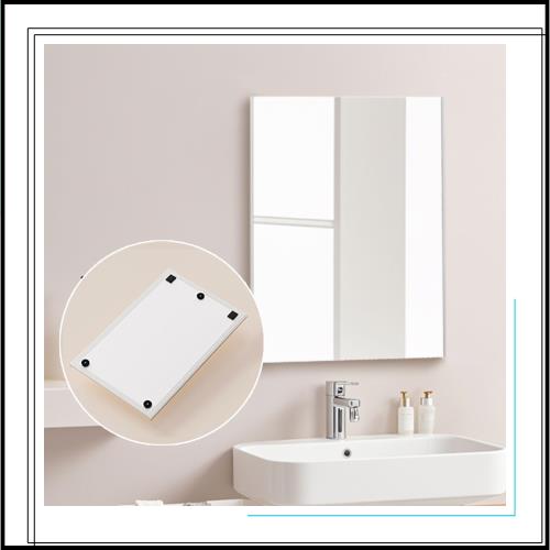 brisafe 割れない 浴室ミラー 鏡面フィルム 40×60CM 曇らない 防水 お風呂 浴室鏡 マグネットタイプ 防災 地震対策 おしゃれ シルバー 5,536円