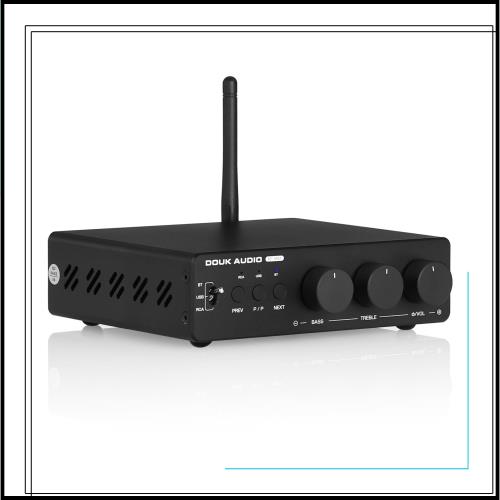 Douk Audio M1 MAX パワーアンプ 300W x2 Bluetooth レシーバー ホーム ステレオ アンプ U-disk プレーヤー