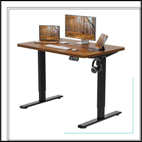 電動昇降式デスク 幅100cm 奥行き60cm 上下昇降デスク 収納棚 自動 | FEZIBO電動昇降式デスク スタンディングデスク 幅100cm