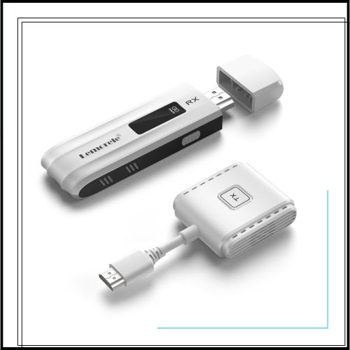 Lemorele ワイヤレスHDMI 送受信機セット 小型 拡張モード 8台増設可能 収納に便利 無線化 HDMI 無線 50m安定転送距離 1080P/5Ghz WIFI＆