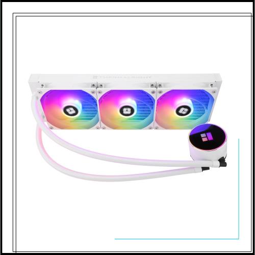 Thermalright Frozen Magic 360 White ARGB V2 CPUウォータークーラー、効率的なPWM制御ポンプ、AMD:AM4/AM5、Intel LGA1150/1151/1200/2