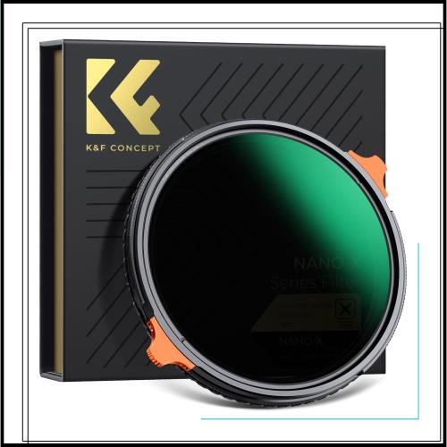K＆F Concept 82mm TRUE COLOR ND2-ND32＆CPL 可変NDフィルター 黄色被り解消可能 1枚2役 両面28層コーティング 防水撥油コーティング 光学