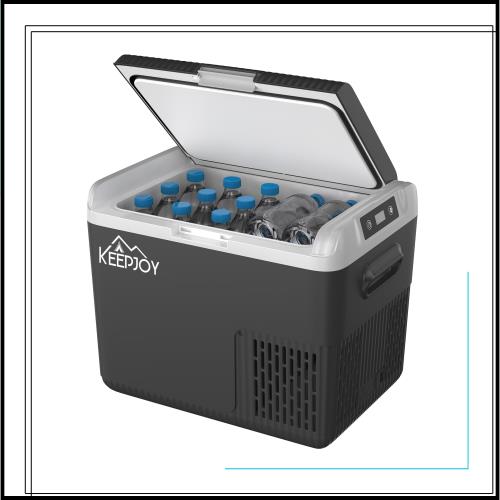ポータブル冷蔵庫 18L 小型 車載冷蔵庫 KEEPJOY 急速冷凍 -20〜20℃ 1室