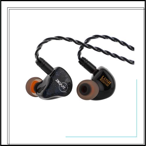 Linsoul ZiiGaat Lushハイブリット型(4BA+1DD)ハイエンドインナーイヤー中華製リケーブル可能イヤフォン ダイナミックドライバー・サブウ