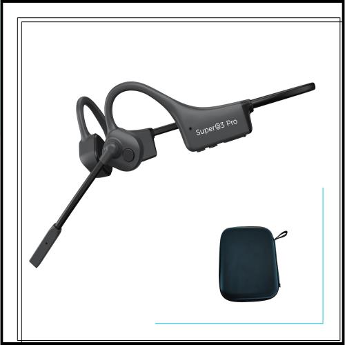 骨伝導イヤホン Bluetooth マイク付き オープンイヤーヘッドホン 耳を塞がない こつでんどう ヘッドホン ノイズキャンセリングマイク ビ