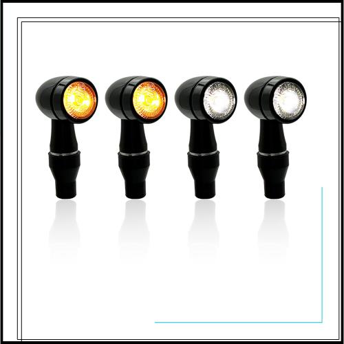 KSHOSIYOK ウインカー バイク ミニ 車検対応 小型 砲弾 汎用 led マイクロ eマーク 防水 M8 ポジション