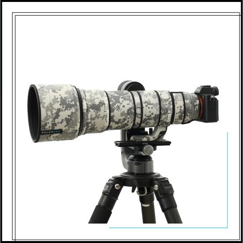 ROLANPRO レンズカモフラージュコート適合するSony FE 400-800mm F6.3-8 G OSS SEL400800G レインカバー レンズ保護スリーブ 保護ケース-