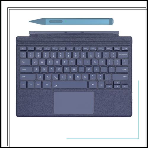 Surface用タッチペン 付き Surface Pro7/Pro6/Pro5/Pro4 キーボード＆Surface ペンセット 軽量タイプカバー 磁気吸着式 タッチパッド搭載