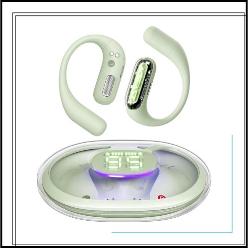 【iFデザイン賞殿堂入り!!】ACEFAST オープンイヤー イヤホン LED雰囲気呼吸ライト Bluetooth 5.4 完全ワイヤレス ランニング・スポーツ