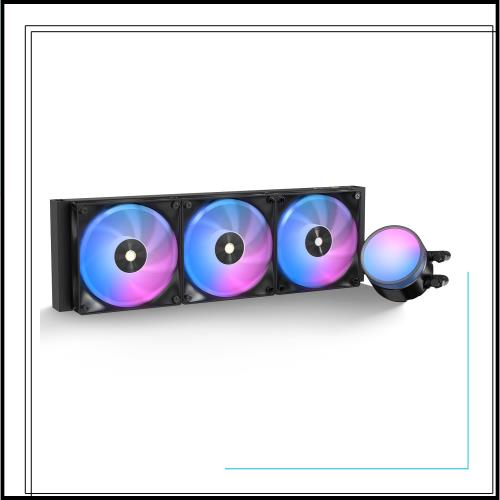 Ocypus Delta L36 ARGB CPUクーラー 簡易水冷 360mm、レイヤーARGBライティングエフェクト、TDP 300W、低ノイズポンプ、高性能4ピンPWM