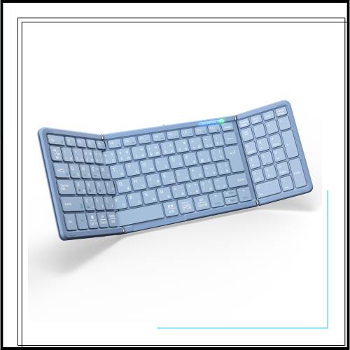 【最新型】Omikamo Bluetooth キーボード 折りたたみ ワイヤレス テンキー付き 標準JIS日本語配列 無線 薄型 軽量 フルサイズ マルチペア