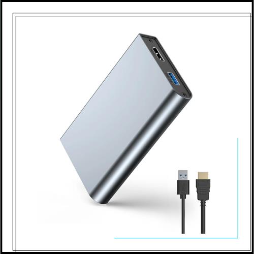 キャプチャーボード 4K パススルー対応 1080P 60FPS USB 3.0 高速伝送 ビデオ ゲームキャプチャー PC/PS4/PS5/Xbox対応 Windows 7/8/10/1