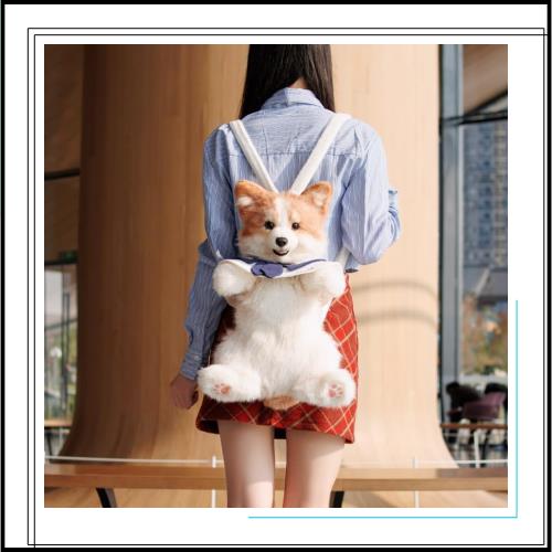 Chongker ぬいぐるみリュック 犬 キッズリュック デイパック お出かけ ランドセル