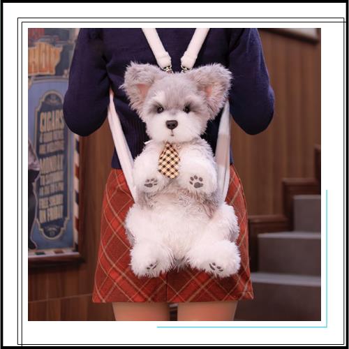 Chongker ぬいぐるみリュック 犬 キッズリュック デイパック お出かけ ランドセル