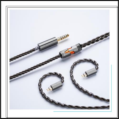 【最新アップグレード版】Angelears × Yongse ？仕 | Yongse Mars HIFI イヤホン アップグレードケーブル 0.78mm 2pin 4.4mm プラグ 銀箔