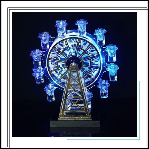 テキーラ観覧車 Amazon｜Newテキーラ観覧車 グラス付 LED 光る 東レ 日本製