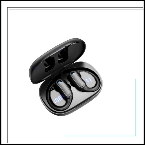 ワイヤレスイヤホン 耳掛け式イヤホン「2025年最新」 業界トップ 音漏れ抑制 LEDディスプレイ スポーツ 片耳/両耳モード 通勤/通学/スポ