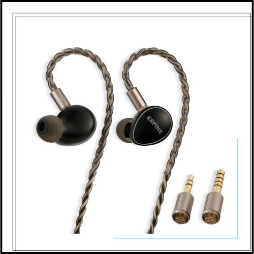 期間限定！美品◆KEFINE Quatio 有線イヤホン IEM 2DD+2BA HiFiGo 有線 イヤホンKEFINE Quatio イヤモニ ゲームイヤホン iem 2BA+