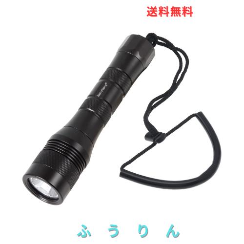 SecurityIng DF08 ダイビングライト 1050ルーメン 明るい U4 LED 水中ライト IPX-8防水 水中150M 120°ワイドビーム 1つ点灯モード ダイ