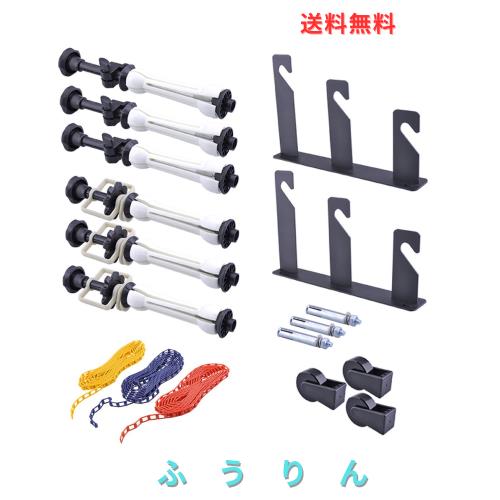 NEEWER 撮影用三軸 壁に取り付け 手動 背景サポートシステム 2×三つ折りフック 6 x 拡張バー 3×チェーン 耐荷重：22lb/10kg