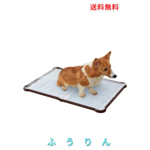 アイリスオーヤマ 犬 トイレ シーツぴたっとトレー ダブルワイド ブラウン P-SPTD