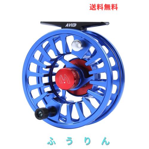 M MAXIMUMCATCH MaxcatchフライリールMidアーバ CNC加工アルミ製左右手交換可能サイズ(3/4 5/6 7/8wt) (ブルー, 1/3 wt)