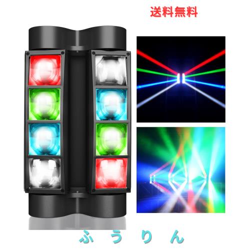 BETOPPER ムービングライト 8x3W RGBW LED 一こまともし火 ディスコティックともし火 公演ともし火 公演ともし火 DMX512 7/13CH DJ disco light for par