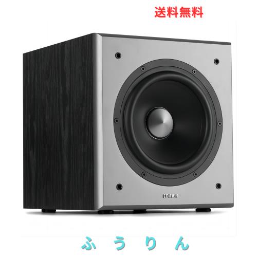 Edifier T5 70W サブウーファー【8インチ 2025年新アップグレード】38Hz-160Hz｜0°/180° 位相制御｜3.5mm AUX/RCA接続（ケーブル同梱）