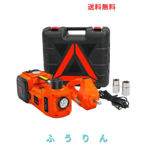 E-HEELP 電動ジャッキ 5T 12V インパクトレンチ付き車用ジャッキ 自動車とSUVに適合電動じゃっき 油圧式 耐荷重 5トン 5000Kg タイヤ交換