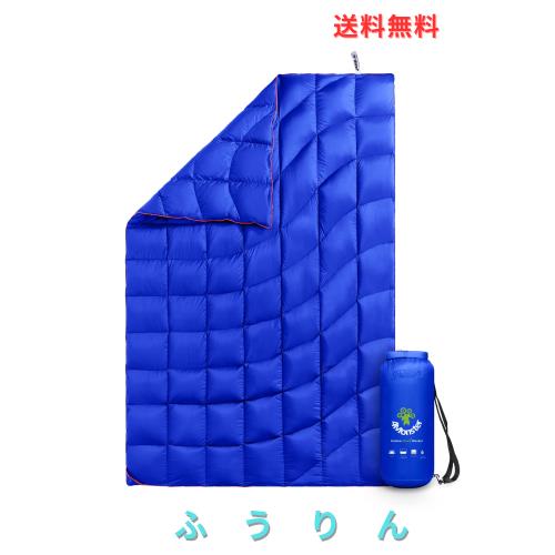 4Monster ダウン ブランケット マルチブランケット 防寒 アウトドア キャンプ 旅行 軽量 防水 防風 コンパクト ひざ掛け 肩掛け 掛け布団