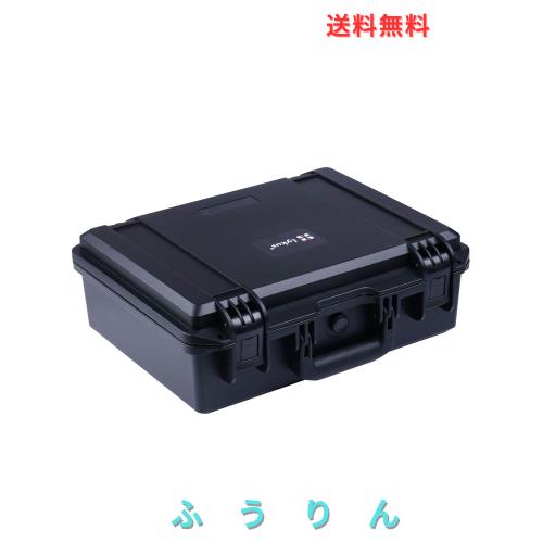 Lykus HC-3810 防水ケース 格子状カットスポンジが内蔵 内寸:38x28x13.5cm カメラ、ピストル、小型ドローン、ビデオカメラ、アクションカ