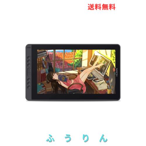 HUION 液タブ Kamvas 13 初めての液晶ペンタブレット スマホで使える 充電不要ペンPW517 Windows 8 8192レベル筆圧感度 傾き検知機能 シ