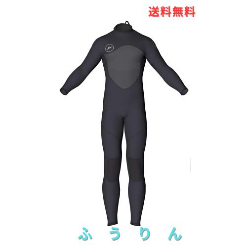 MORGEN SKY ウェットスーツ メンズ 2mm/3mm ワンピース ネオプレン素材 胸スキン ダイビング サーフィン 素潜り フィッシング バックジッ