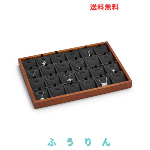 Oirlv 宝飾品御盆 木製 途轍も無い 首飾り シャンデリア 納める 見せびらかす用 御膳上等 格好のいい 適当お願いごと書に相応う P05402 (まっ黒い薄墨色)