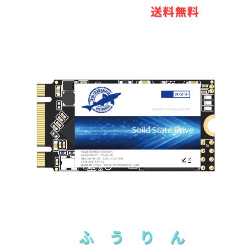 Dogfish M.2 2242 SSD 256GB Ngffの内部のソリッドステートドライブ高性能ハードドライブ Solid State Drive (256GB, M.2 2242)