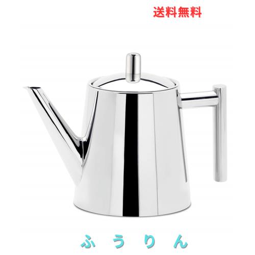 Easyworkz ステンレス鋼 ティーポット 1500ml 茶こし付き 紅茶 「シルバー」