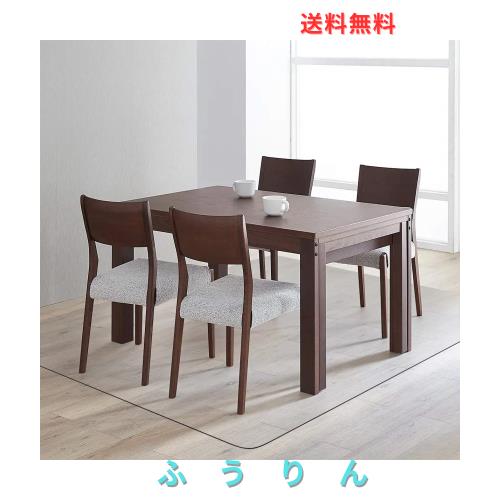 ダイニングマット クリア PVC 180X180cm 特大サイズ 超大判 厚さ1.5mm クリアマット テーブルマット 透明マット ソフト 撥水 おしゃれ 汚