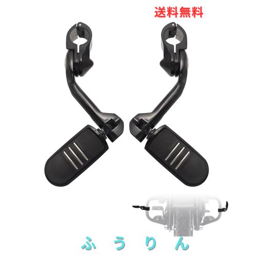 FOVPLUE 1.25インチハイウェイフットペグ、ロングアングル調節可能ハイウェイペグ ハーレーツーリングストリートグライド エレクトラグラ