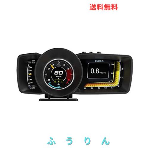 マロフサ 2021 HUDヘッドアップディスプレイ スピードメーター ゴースティング無し OBD+GPS 最先端機能搭載 故障診断 警告機能 表示改良 8,068円
