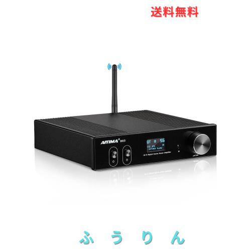 AIYIMA D03 パワーアンプ　ブラック Amazon | AIYIMA D03 Bluetooth5.0 パワーアンプ 150W * 2 HIFI2