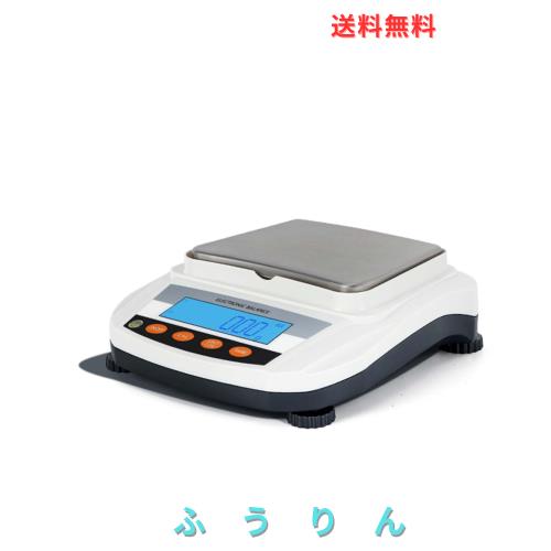 Bonvoisin デジタルはかり 電子スケール 2000g 0.01g 32h連続使用可能 計量皿寸法：17×17cm 内蔵電池 学校 宝石店 充電式 日本語取扱説