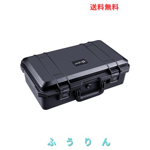 Lykus HC-5110 防水ハードケース 格子状カットスポンジが内蔵 内寸:51x29x17cm ラップトップ、小型ドローン、ビデオカメラ、アクションカ