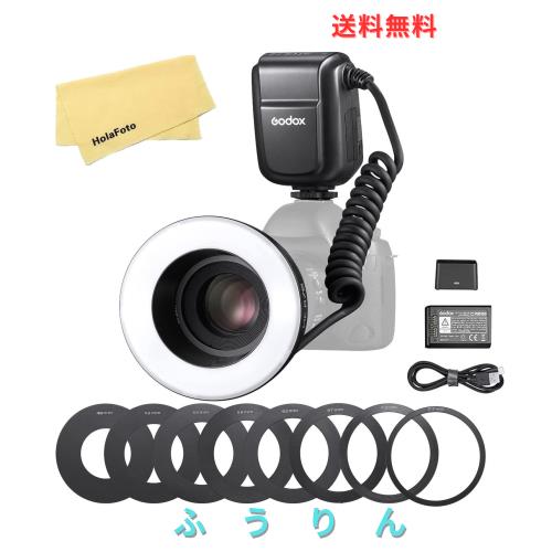 Godox MF-R76 LED マクロ リング フラッシュ LCD ディスプレイ アダプター リング キヤノン ソニー ニコン 富士 オリンパス パナソニック