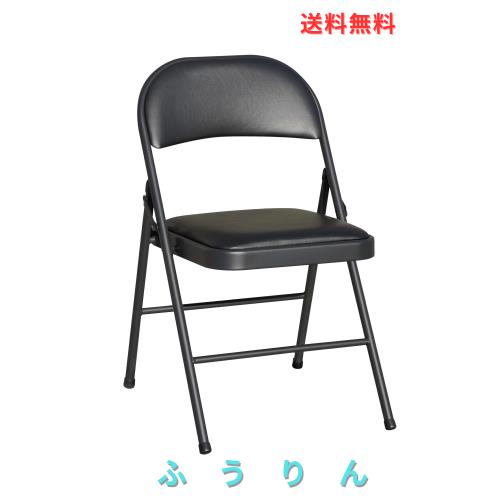 BOOSDEN パイプ椅子 折りたたみ ミーティングチェア 会議椅子 折り畳み イス ダイニングチェア いす 折りたたみチェア 背もたれ 金属製