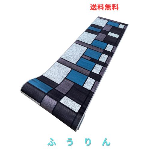 [Amazon限定ブランド] WL＆ALLEN廊下敷き 厳選生地 【柄？ /80*600】 厚み約6mm カーペット ペット用マット おしゃれ柄 滑り止め付 廊下敷
